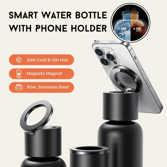 Smart Water Bottle With Phone Holder