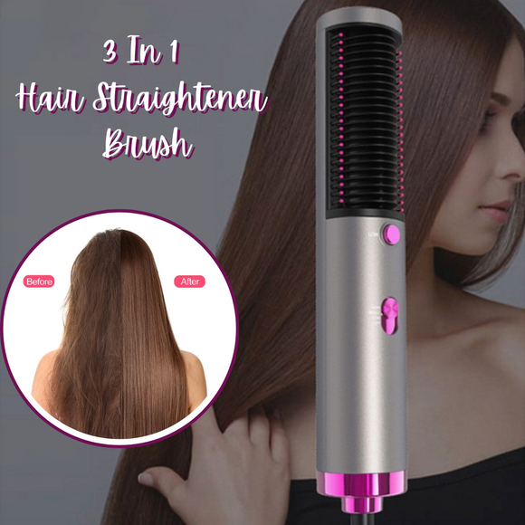 3 In 1 Hair Straightener Brush
