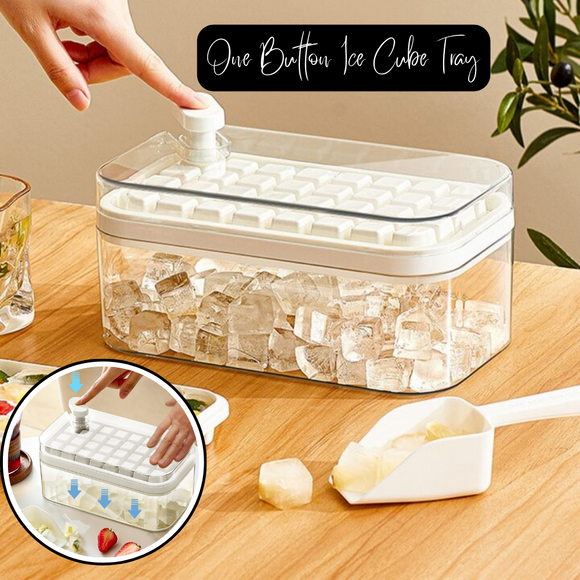 One Button Ice Cube Tray